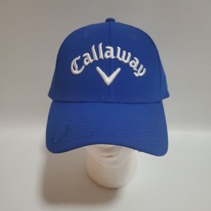 Callaway Odyssey Golf Hat Adjustable Blue with White Letters and Magnet NWT